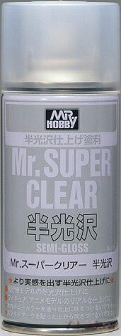 Лак Mr.SUPER CLEAR SEMI-GLOSS Полуматовый