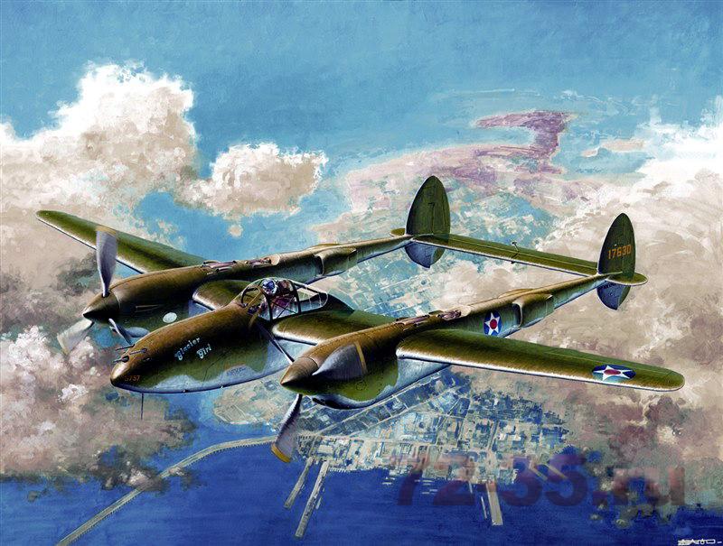 Самолет P-38F 