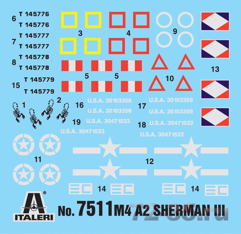 Танк M4A2 SHERMAN III (2 шт) 7511_Decals.jpg