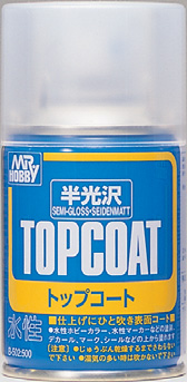Лак спрей MR.HOBBY Topcoat Semi-gloss Spray (полуматовый)