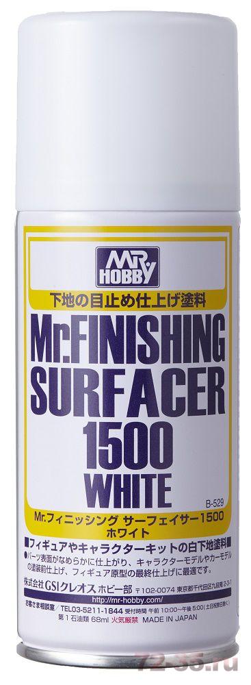 Грунтовка спрей Mr.FINISHING Surfacer 1500 Белая