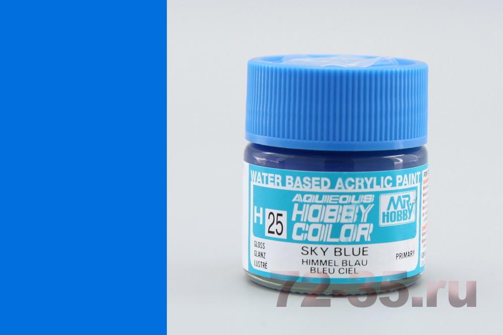 Краска Mr. Hobby H25 (небесно-голубая / SKY BLUE)
