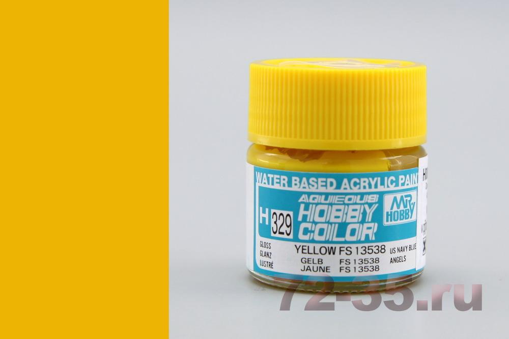 Краска Mr. Hobby H329 (желтая / YELLOW FS13538)