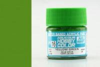 Краска Mr. Hobby H16 (желто-зеленая / YELLOW GREEN)