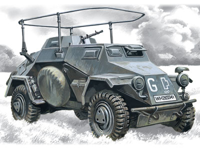 Sd.Kfz.223, германский бронеавтомобиль радиосвязи