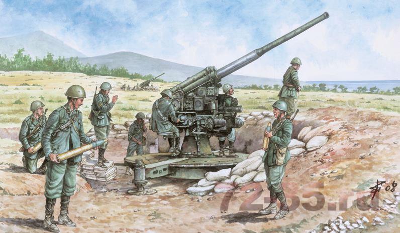 Пушка ITALIAN 90/53 GUN with CREW