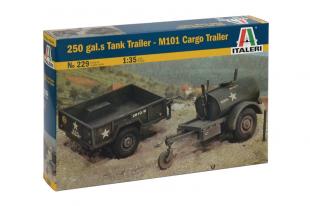 Автомобиль 250 GAL.S tank trailer - M101 cargo trailer