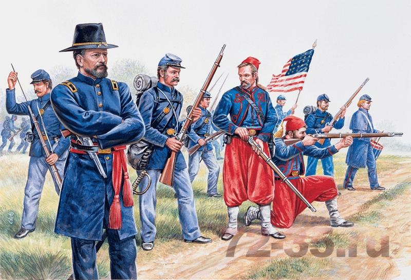 Солдаты UNION INFANTRY AND ZUAVES (AMERICAN CIVIL WAR)