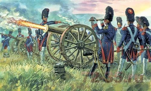 Солдаты FRENCH IMPERIAL GUARD ARTILLERY (NAP. WARS)