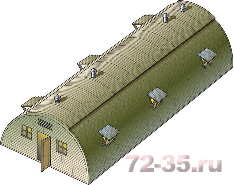 Диорама QUONSET HUT BARRACK ital6163_4.jpg