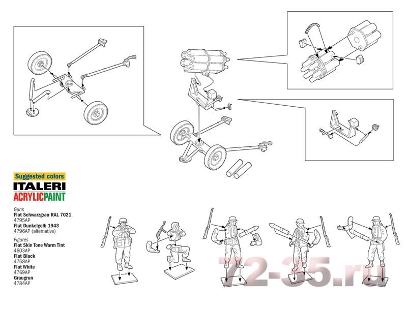 Пушка 15 cm. Nebelwerfer 41 с расчетом ital7071_3.jpg