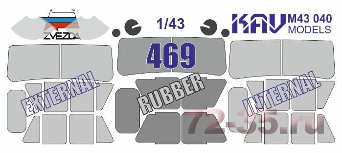 Окрасочная маска на УАЗ-469 (Звезда)