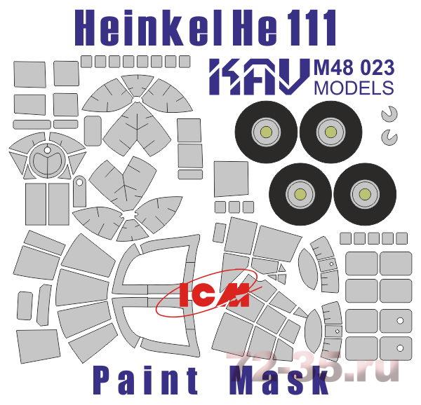 Окрасочная маска на остекление He-111 (ICM)