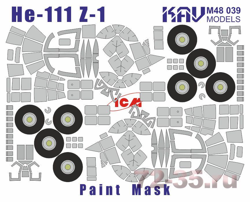 Окрасочная маска на остекление He-111Z-1 (ICM)