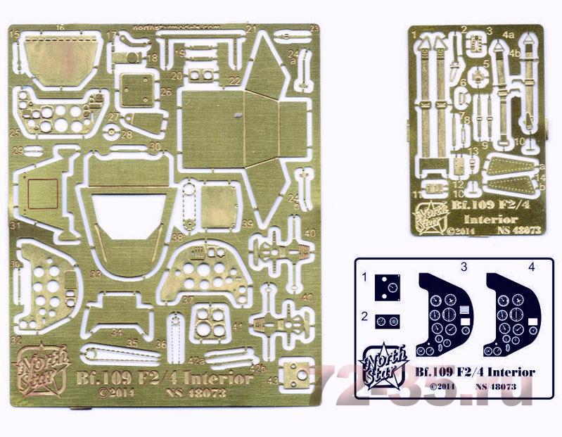 Интерьер для Bf.109 F2/F4 (Звезда)