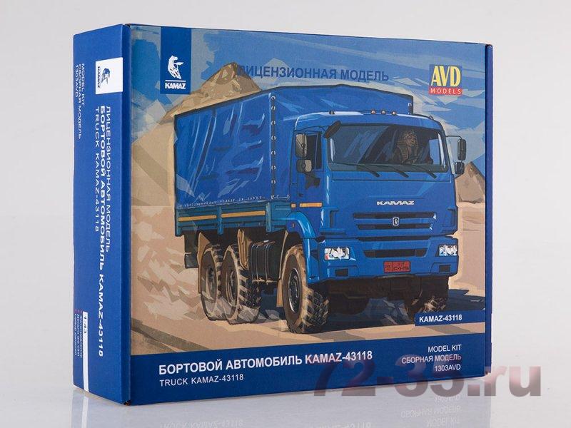 Бортовой KAMAZ-43118 6x6 бортовой с тентом (рестайлинг)