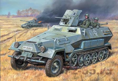 Бронетранспортер «Ханомаг» Sd.Kfz. 251/10 AUSF B с 37-мм орудием