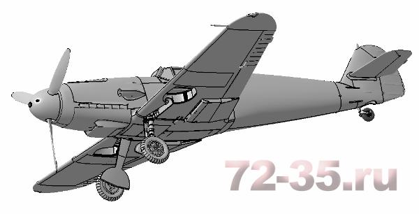 Немецкий истребитель «Мессершмитт» BF-109 F2 zv4802_3.gif